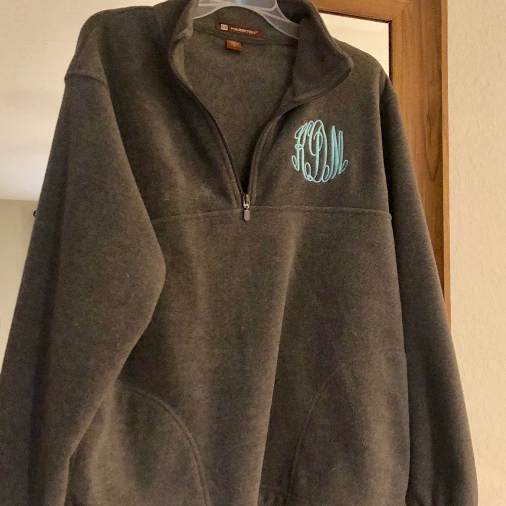 Monogram Fleece Quarter Zip